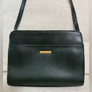 Vintage EUC Liz Claiborne Crossbody/Shoulder Bag Forrest Green